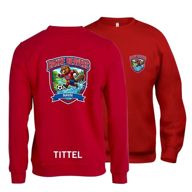 Hovedbilde Bakke Beavers - Basic Roundneck - Rød