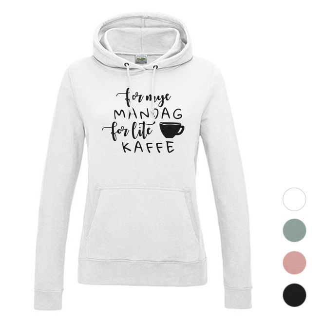 Hovedbilde Dame Hoodie - For mye mandag